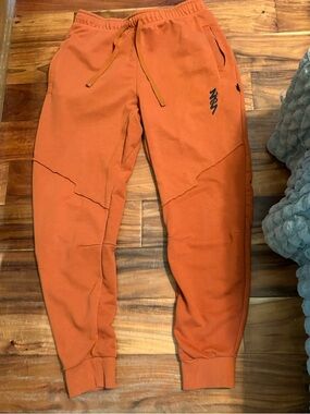 Jordan Jumpman Dri-FIT Joggers Orange Rust Sweatpants‎ Athletic Women’s L (0986)